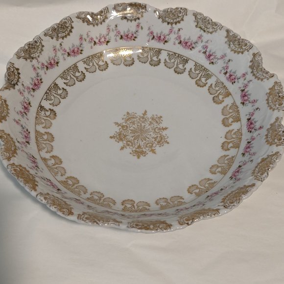 ANTIQUE BOWL MADE IN VIENNA AUSTRIA SERVING PLATE 1900s - Picture 2 of 11